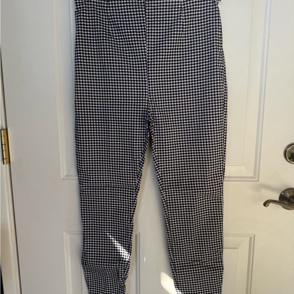 Women’s Forever 51 ;) Black and White Checkered Skinny Pants